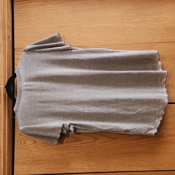 Women's short sleeve,  v neck 3/4 button up shirt from June and Delaney - Picture 3 of 6